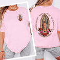 thumbnail image 4 of 2 Sided Our Lady of Guadalupe Virgin Mary T-Shirt, Great Gift Tee Shirt Unisex Classic Cotton Fabric, 4 of 6