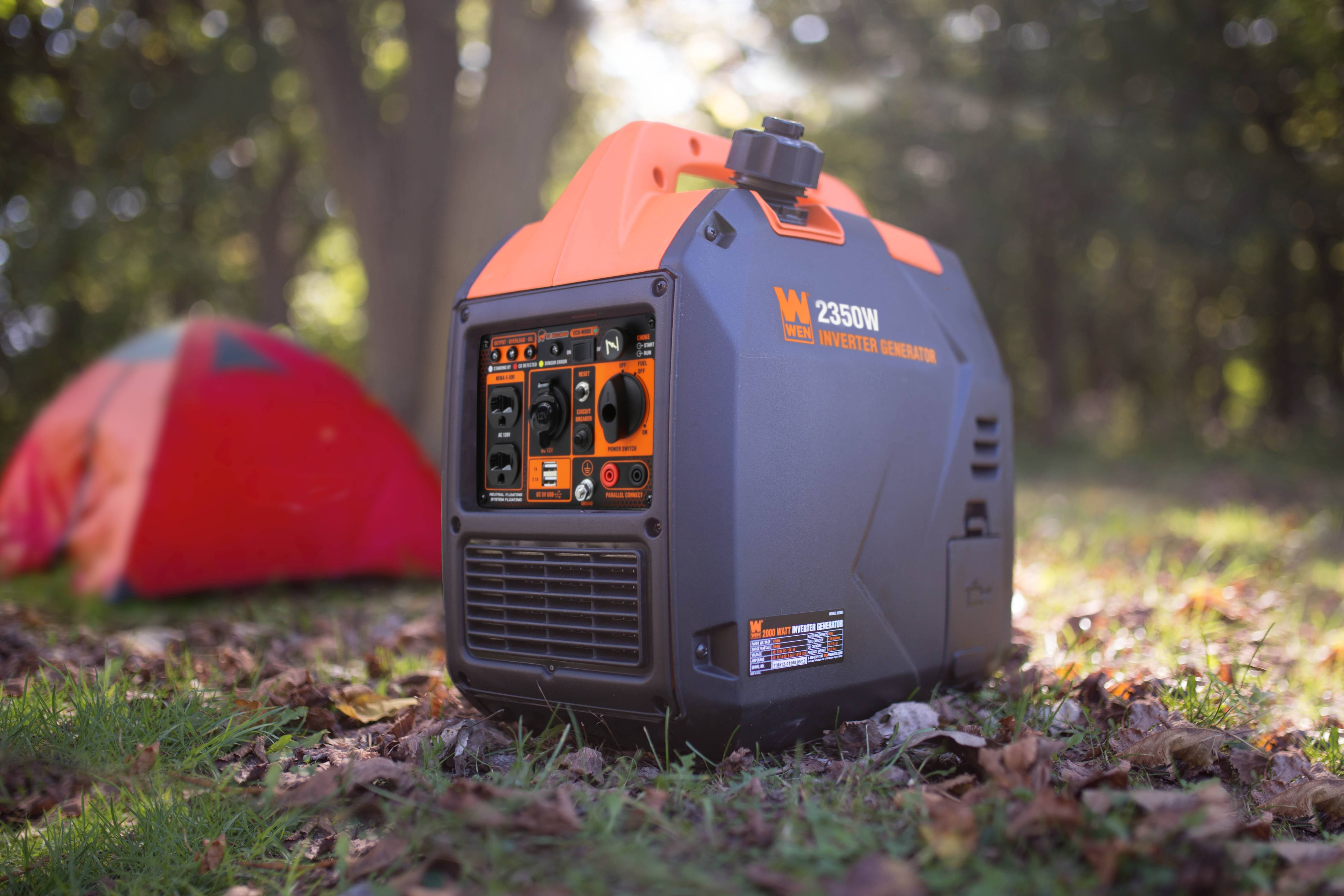 WEN Super Quiet Ultra Lightweight 2350-Watt Portable Inverter Generator with Fuel Shut Off and CO Watchdog (56235iX)