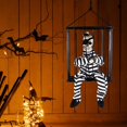 thumbnail image 3 of Prisión de miedo Enjaudo Prisionero Gritando Decoraciones de Halloween Transductor de movimiento Animatronics Terror Hogar para de jau tuerto Colco Prisionero de jaula de cráneo aterrador, 3 of 7