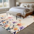 thumbnail image 4 of 5'x7' Area Rugs for Living Room Bedroom, Spring Floral Washable Rug Carpet Runner Indoor Outdoor, Elegant Flowers Farmhouse Botanical Rustic Non Slip Floor Mats Area Rug for Kitchen, Nursery, 4 of 8
