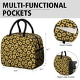 thumbnail image 6 of Reusable Sunflower Lnsulated Lunch Bag for Women & Men-Leakproof Water-Resistant Cooler Tote,Large Capacity(10.6x8.7x6.3in)for Work,Office,Travel,Picnic,Beach., 6 of 7