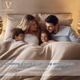 thumbnail image 3 of Linen Sheets King Size,Breathable &  4-Piece Bed Flax Sheet Set,Soft All-Season Bedding for Hot Sleepers 16" Deep Pocket Oeko-TEX Certified,（King, Dusty Blue）, 3 of 6