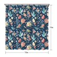 thumbnail image 5 of Pioneer Flower Floral Print Pattern Shower Curtain 72"x72" ,Bathroom Decorative Shower Curtains Set with 12 Hooks,Modern Waterproof Washable Shower Curtain, 5 of 6
