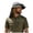 AG, variant on Lispipm Summer Men's Wide Brim Sun Hat Neck Cover Solar Fan Bucket Hats Unisex Casual Outdoor Beach Vacation Caps Green