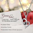 thumbnail image 4 of I Love You Necklace With Red Rose - Romantic Gifts For Her Wife Girlfriend On Anniversary Valentine's Day Birthday Gifts For Women Mom H, 4 of 5