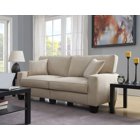 Serta RTA Santa Rosa Collection Sofa, Black Bonded Leather, 72 ...