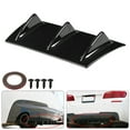 thumbnail image 4 of Rear Bumper Diffuser,, Weatherproof Black Bumper Chassis Lip, With Double-sided Adhesive Tape And Screws For Vehical, 4 of 8