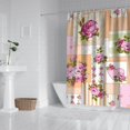thumbnail image 2 of Pioneer Flower Floral Print Pattern Shower Curtain 84"x72" ,Bathroom Decorative Shower Curtains Set with 12 Hooks,Modern Waterproof Washable Shower Curtain, 2 of 6