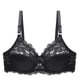 thumbnail image 3 of Sujetador de encaje Mujer Sexy Hacer subir Lencería Copa fina Ropa interior transpirable, Negro, 44CD Scienceny AP001126-10, 3 of 7