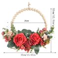 thumbnail image 3 of artificiales puerta decorativa ventana colgante de pared jardín telón de fondo chimenea decoración ornamento Rojo perfecl Guirnalda de la puerta delantera de la ventana, 3 of 7