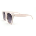 thumbnail image 3 of Womens Squared Rectangular Cat Eye Gothic Plastic Sunglasses Light Pink Smoke, 3 of 4