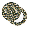 thumbnail image 2 of Kdxio Bear Sunflower Print Stool Covers Round,Stretch Round Bar Stool Covers Washable Bar Stool Cushion Slipcover for 12-15 Inch Chair, 2 of 7