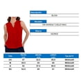 thumbnail image 4 of Blusa George para Mujer, Blusa sin Manga Cuello Mau sin Pinza Rojo Talla M, 4 of 4