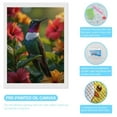 thumbnail image 3 of Diamond Art Kit for Adults, Vibrant Hummingbird Among Blossoms Diamond Painting for Adults Beginners, 5D DIY Diamond Art Painting Kits, Colorful Diamond Painting Craft for Home Decor 12x16, 3 of 7