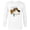 White, variant on Disney Peter Pan Nana St. Bernard Dog Big Face Costume - Long Sleeve T-Shirt for Men - Customized-White