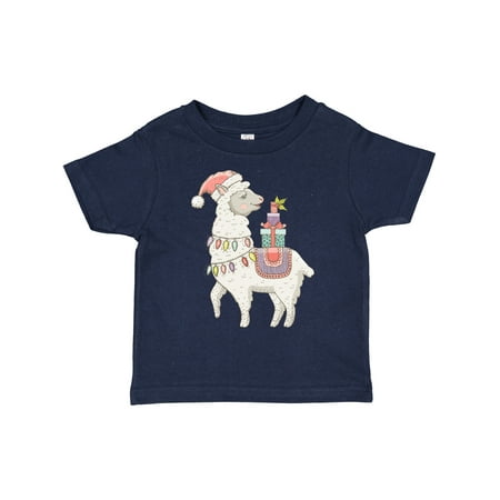 

Inktastic Christmas Llama Boys or Girls Toddler T-Shirt