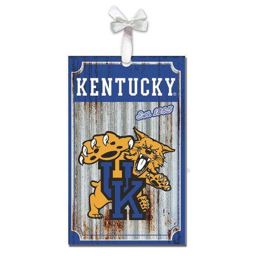 Kentucky Wildcats Corrugated Metal Ornament