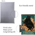 thumbnail image 3 of 1pc Vintage Metal Iron Tin for Bars Restaurants Cafes Pubs Vertical Rectangle Cat Pattern Sign Poster Wall Decor 300x200x2.2mm, 3 of 7
