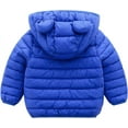 thumbnail image 2 of Baby Boys Girls Winter Coats Toddler Bear Hoods Down Jacket Infant Kids Light Puffer Padded Outwear, 2 of 12
