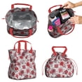 thumbnail image 2 of Pioneer Flower Drawstring Lunch Bag Women - Drawstring Lunch Bag Insulated for Work Office - Stain-Resistant Large Lunchbags for Women with Multi-Pockets, 2 of 6