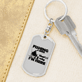 thumbnail image 6 of Fishing & Beer Stainless Steel or 18k Gold Premium Swivel Dog Tag Keychain, 6 of 10
