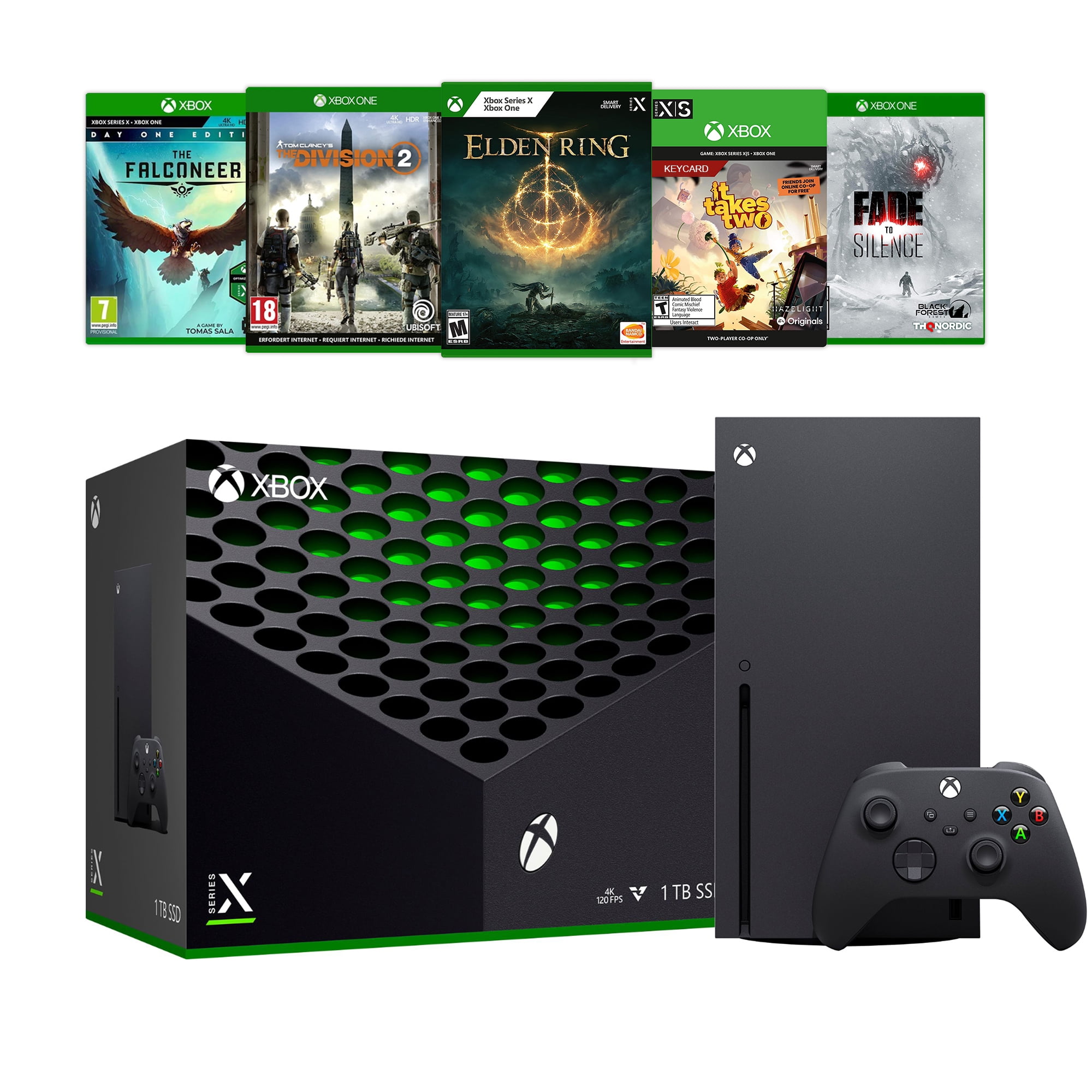 Xbox Series X Latest Flagship 1TB SSD Console Bundle with Five Games - Region Free Console