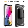 thumbnail image 3 of ANJ+ Rugged Hybrid Shockproof Case w/Kickstand + Holster Clip Card Slot Cover for Motorola Moto G Stylus (2021 Release) - Sharks, 3 of 3