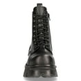 thumbnail image 4 of NEW ROCK M-NEWMILI083-S19 COMBAT BOOTS Black Leather Military Biker Shoes 38, 4 of 6