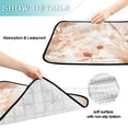 thumbnail image 4 of IAUYY Washable Pee Pads for Dogs Medium+Large Absorbent and Leak-Proof Non-Slip Reusable Puppy Pee Pads for Dogs Applicable to Playpen Potty Crate Beige Tropical Flowers, 4 of 7