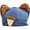 blue, variant on Slccxzc 3D Cat Ear Denim Beret, Flip Brim Foldable Newsboy Cap for Women