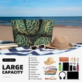 thumbnail image 5 of Kdxio Succulents for Beach Bag for Women Large Beach Tote Bag Waterproof Sandproof Swim Bag with Zipper Pockets Beach Vacation Travel, 5 of 7