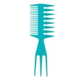 thumbnail image 4 of Peine de peluquería para hombre con textura en forma de espalda retro, peine triple Jian PP de plástico, dientes grandes, dientes anchos, peine para el cabello con aceite, 4 of 5