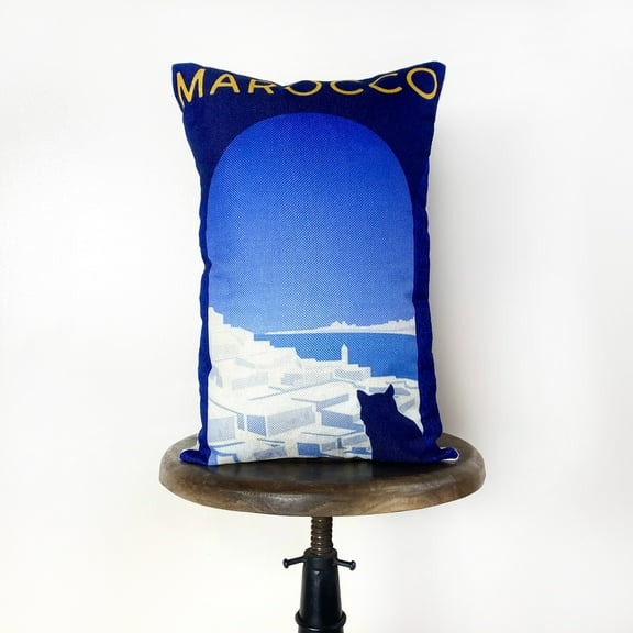 Morocco | Adventure Time | 12x18 | Pillow Cover | Wander lust | Throw Pillow | Travel Decor | Travel Gift | Gift for Friend | Gift for Women