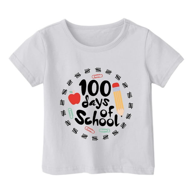 TZEWGL T-Shirts pour Enfants Imprimé Dessin Animé Col Rond Ample Manches Courtes Vêtements pour Filles Garçons Taille 12-13T