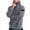 Gray, variant on Mens Sherpa Fleece Hoodies Lightweight 1/2 Zip Fleece Pullover Winter Warm Sweatshirts Fuzzy Casual Pullover Long Sleeve Outwear Teddy Fleece Jacket Casual Hoody with Pockets Plus Size