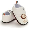 thumbnail image 4 of Baby Boys Girls Walking Shoes Hard Bottom Non Slip PU Leather Outdoor Sneaker Infant Carton Slipper Toddler First Walker Crib Shoes(3-18 Months), 4 of 6