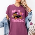 thumbnail image 4 of PAVIG Happy Halloweenie Dachshund Witch Shirt, Wiener Dog Garment-Dyed Tee, 4 of 8