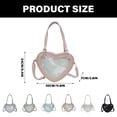 thumbnail image 3 of FENOHREFE Japanese School Girl Heart Shape Itabag Large Capacity Clear Window Shoulder Bag Anime Pin Display Crossbody Handbag, 3 of 8