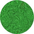 thumbnail image 1 of Ahgly Company Indoor Round Patterned Green Area Rugs, 3' Round, 1 of 6
