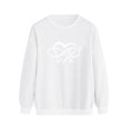 thumbnail image 3 of Ichuanyi Womens Fall Tops, Clearance Women's Sweatshirts Casual Heart-Shaped Printing Raglan Long Sleeve Blouse Tops, 3 of 4