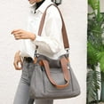 thumbnail image 3 of Canvas Handbag for Women Cloth Tote Shoulder Purses Hobo Casual Crossbody Bag Large Top Handle Shopper Bag, 3 of 8