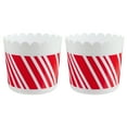 thumbnail image 2 of Holiday Time 2PC Popcorn Bowl Set, Candy Cane Swirl, Red and White, 2 of 9