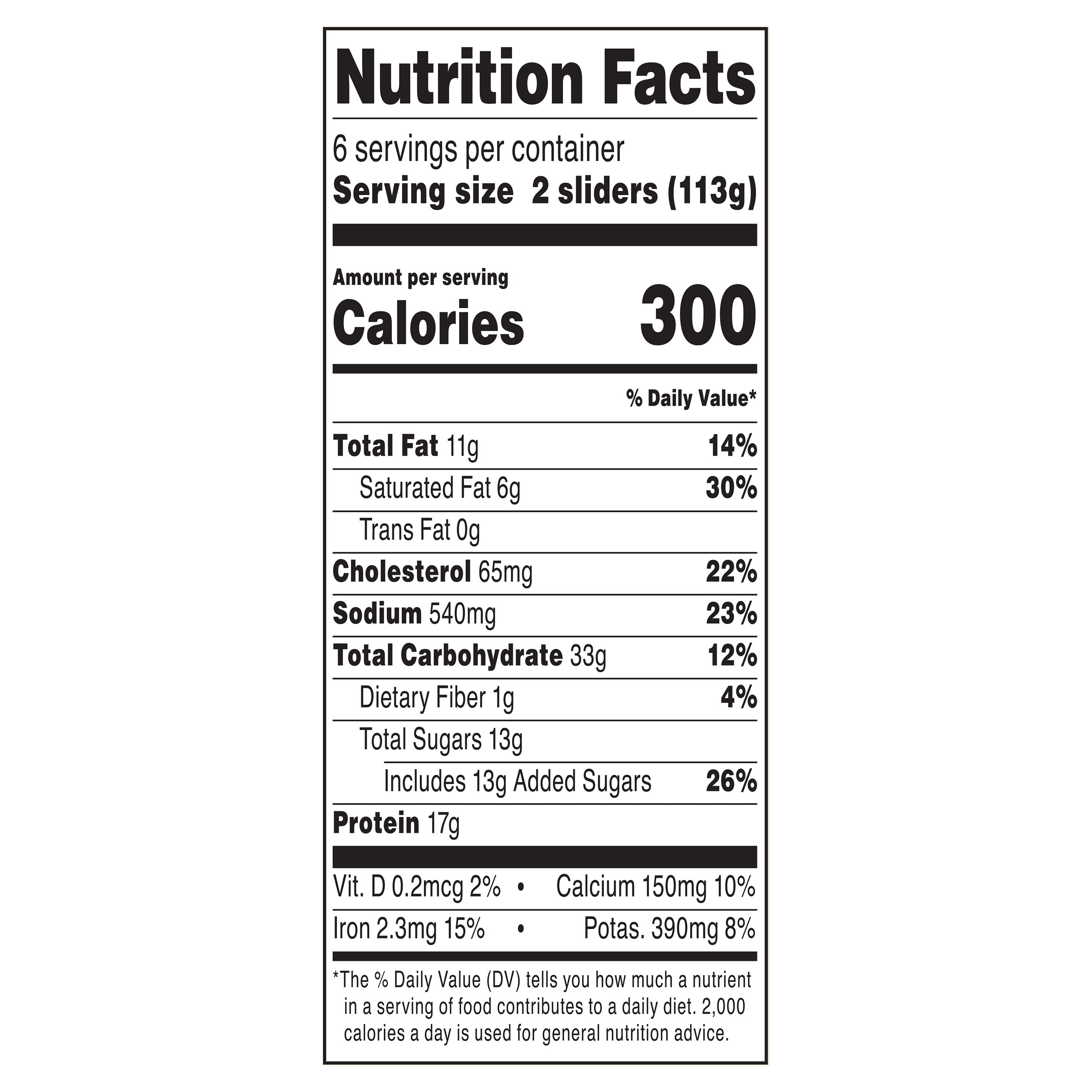 Marketside Ready to Bake Ham & Cheese Sliders, 24 oz, 12 Count (Refrigerated)