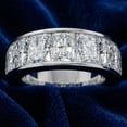 thumbnail image 4 of Pompeii 7Ct Diamond Radiant Cut Men's Ring 14k Gold or Platinum (F/G,VS1-VS2), 4 of 5