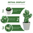 thumbnail image 3 of IFANLANDOR Simulation Potted Plants Mini Cactus Bonsai Green Office Workers 1Pack, 3 of 8