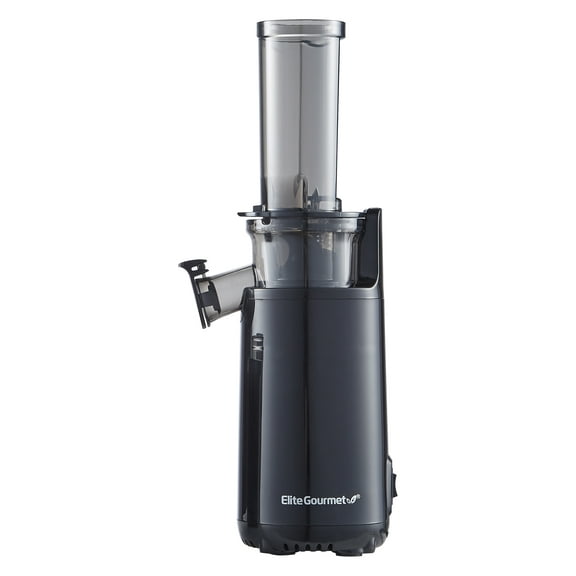 Elite Gourmet 150W 16 oz 1-Speed Masticating Juicer, Black (2 Count)