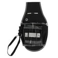 thumbnail image 3 of Bolsa de herramientas para colgar en la cintura para electricista múltiples bolsillos cinturón de herramientas portátil de seguridad para carpintería pequeño negro para ANGGREK Otros, 3 of 8