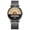 B 金色, variant on Men Watch Color Matching Half Roulette Date Diaplay Waterproof Clear Print Legible High Accuracy Quartz Movement Quartz Wristwatch