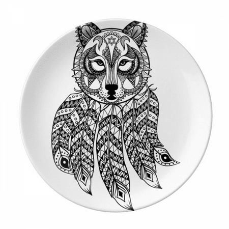 

Raccoon Human Paint Quiet Baby Plate Decorative Porcelain Salver Tableware Dinner Dish
