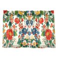 thumbnail image 7 of Yayeee Kitchen Curtains Tier Pair Light Filtering 27"x36" Rod Pocket Short Cafe Window Panel, Colorful Flowers Pattern, 7 of 7